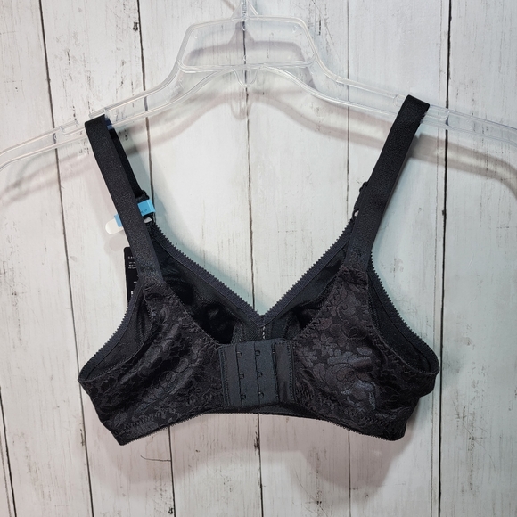 Bali Women's Black Bra Wire Free Lace Cool Comfort Classic Support Size 34C. - Picture 4 of 6